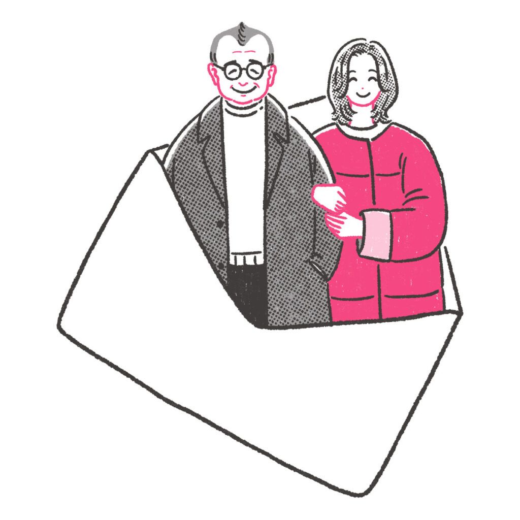 映画『35年目のラブレター』イラスト｜トモマツユキ｜WORKS