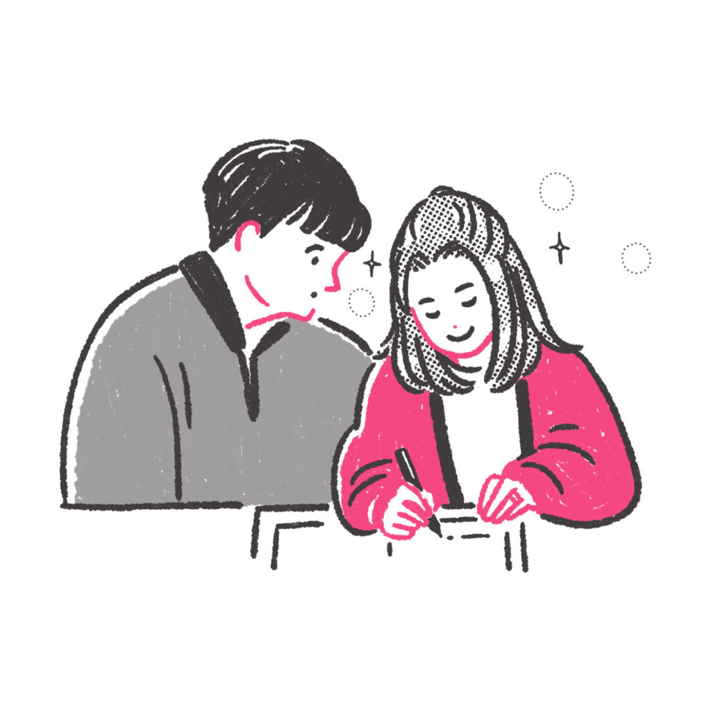 映画『35年目のラブレター』イラスト｜トモマツユキ｜WORKS