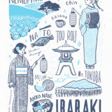 イラストレーター トモマツユキ シンプル イラスト 線画 待受 旅ガール 茨城 旅イラスト
