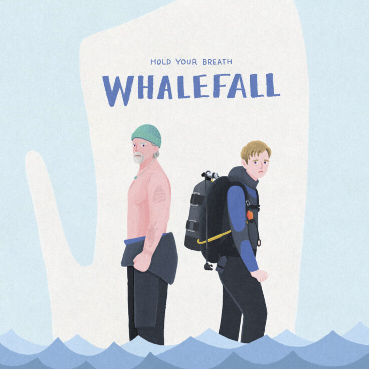 映画「クジラに落ちた男」イラスト