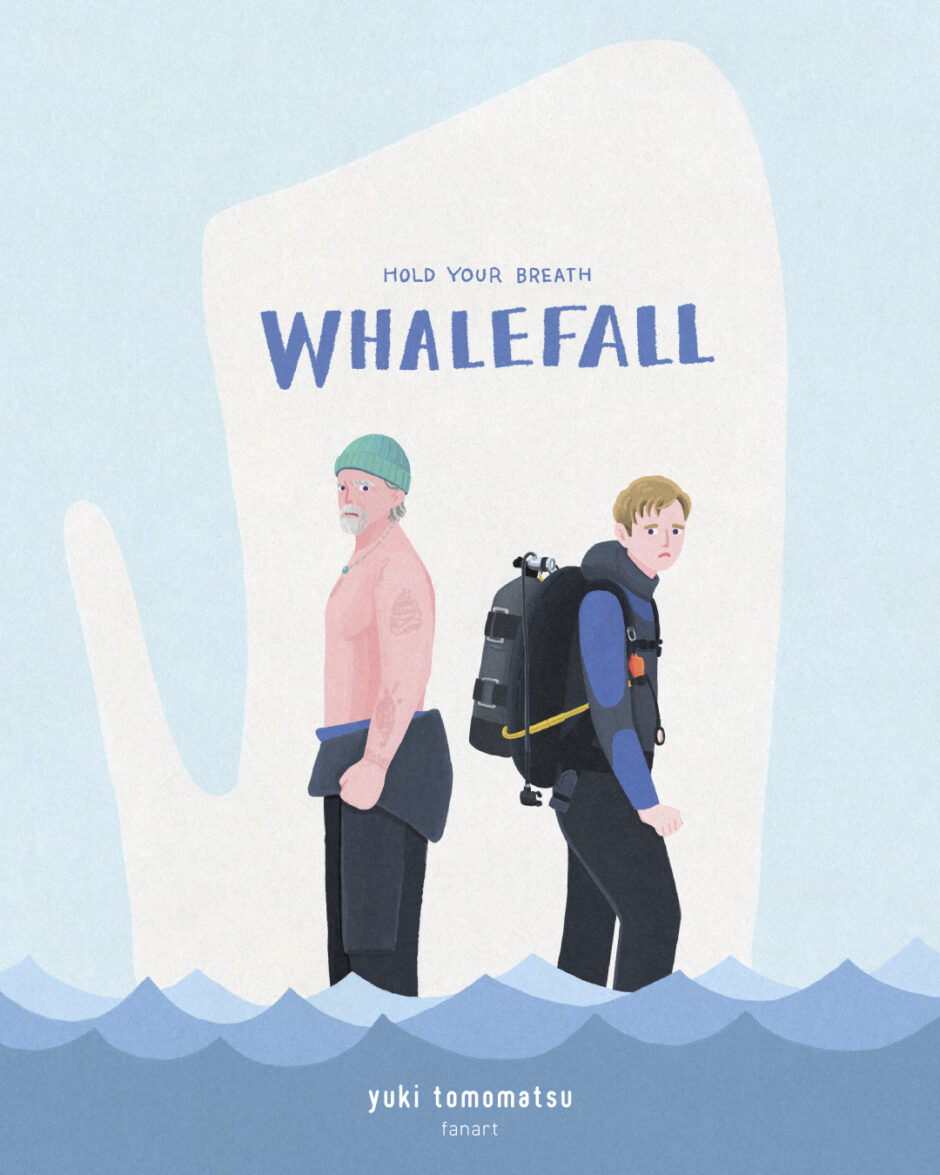 映画「クジラに落ちた男」｜イラストレーター トモマツユキ｜映画イラスト