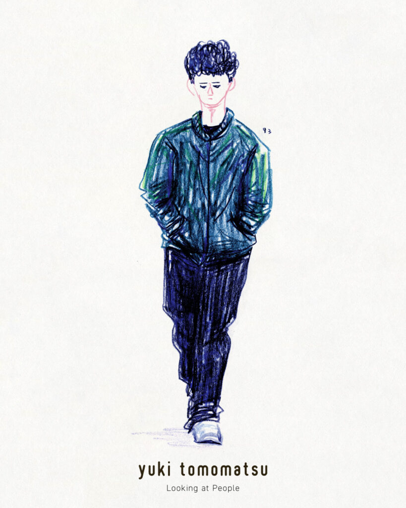 イラストレーター トモマツユキ｜Looking at People｜アナログイラスト