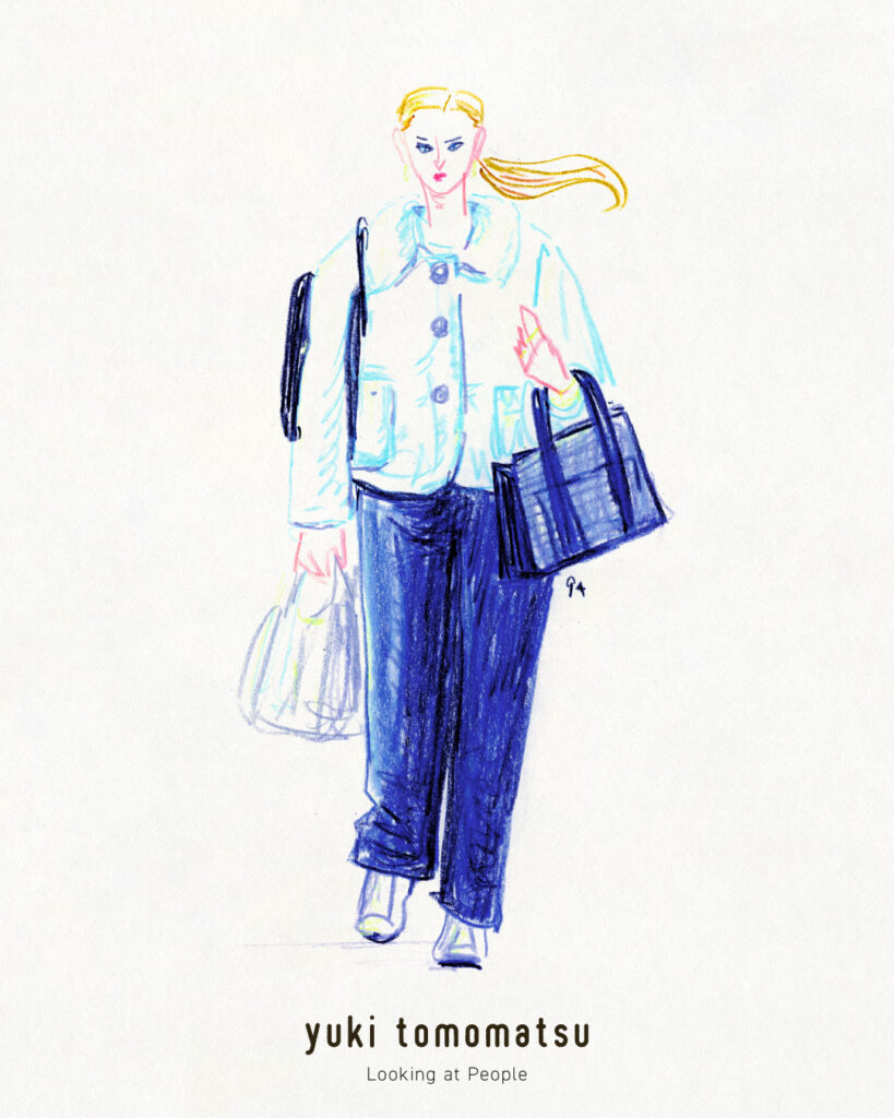 イラストレーター トモマツユキ｜Looking at People｜アナログイラスト