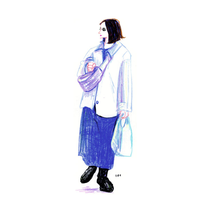 イラストレーター トモマツユキ｜Looking at People｜アナログイラスト