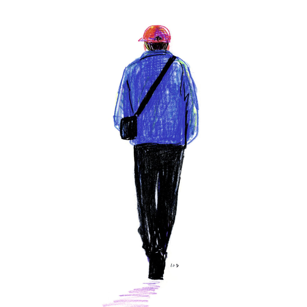 イラストレーター トモマツユキ｜Looking at People｜アナログイラスト