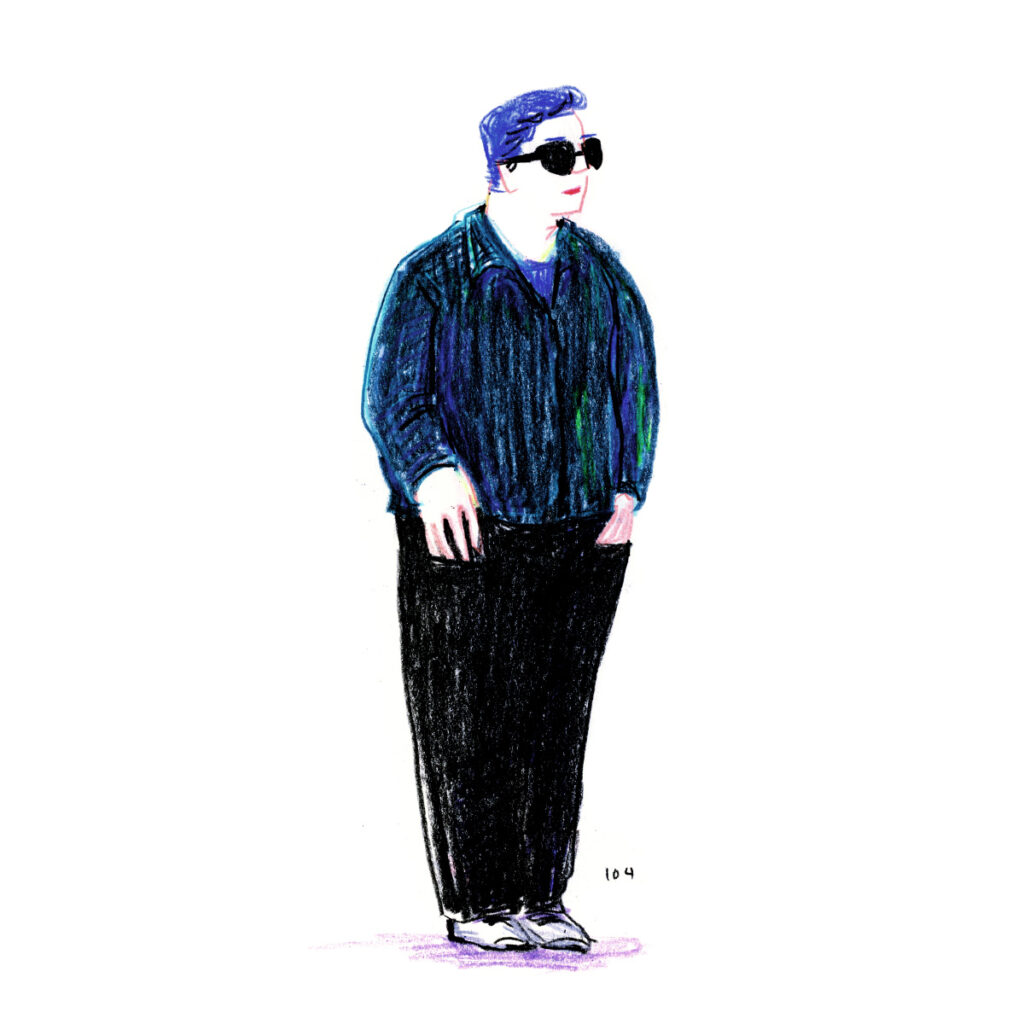 イラストレーター トモマツユキ｜Looking at People｜アナログイラスト