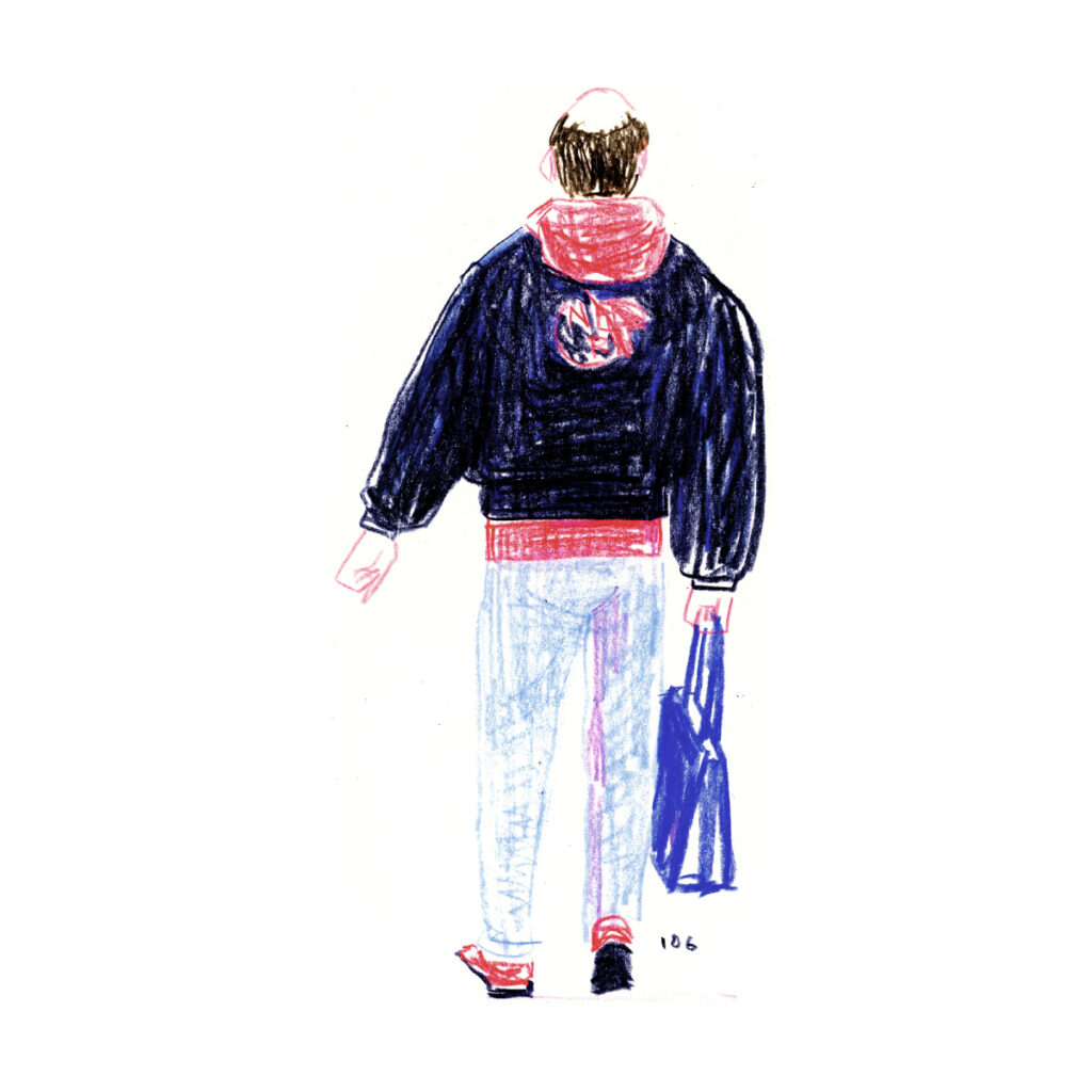 イラストレーター トモマツユキ｜Looking at People｜アナログイラスト