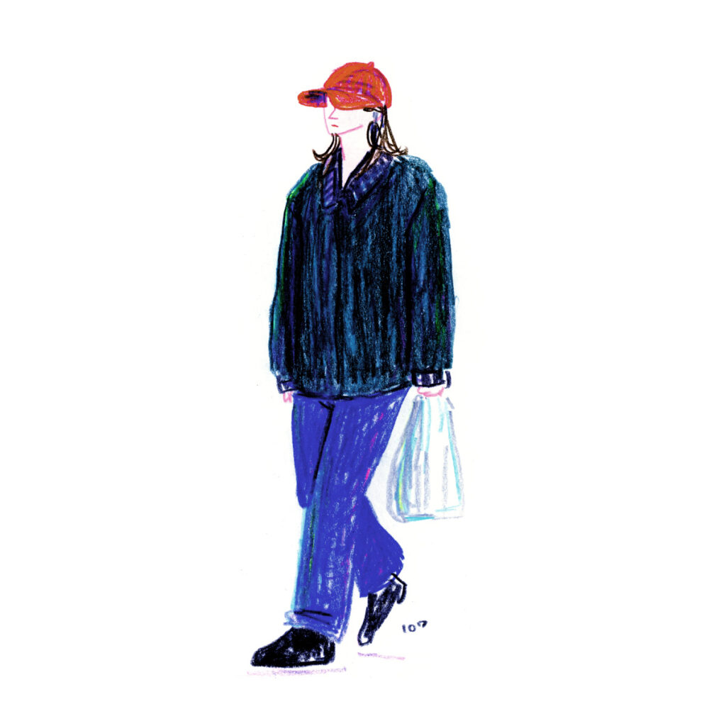 イラストレーター トモマツユキ｜Looking at People｜アナログイラスト