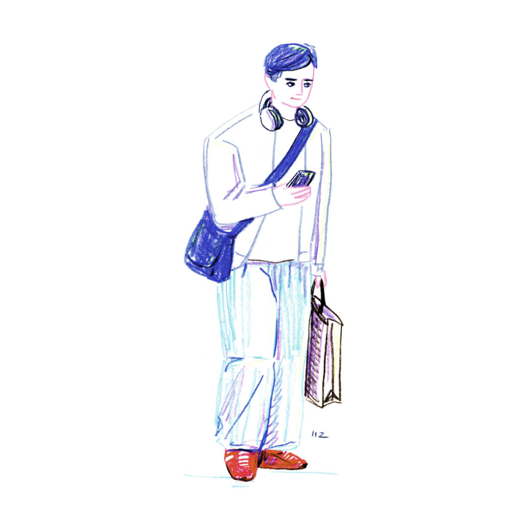イラストレーター トモマツユキ｜Looking at People｜アナログイラスト