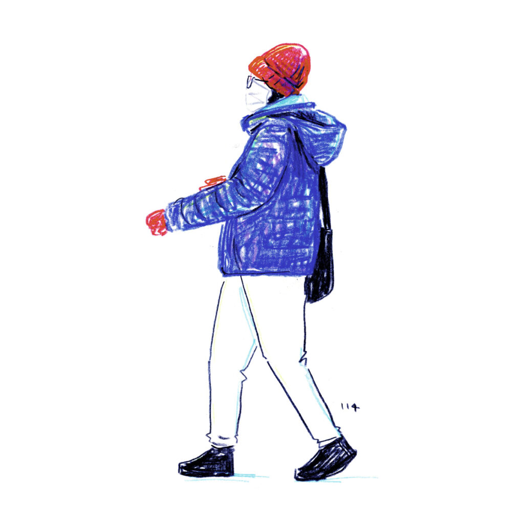 イラストレーター トモマツユキ｜Looking at People｜アナログイラスト