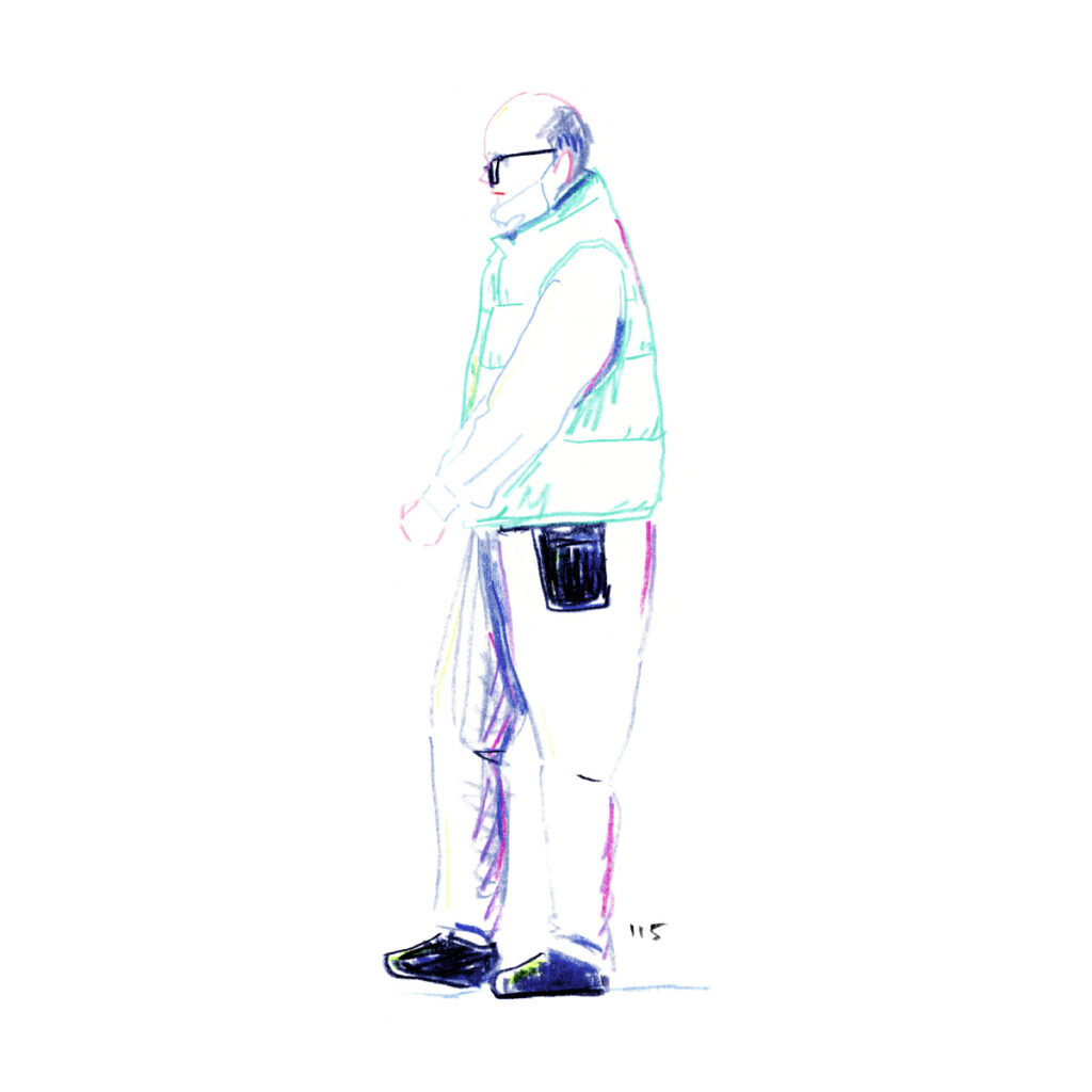 イラストレーター トモマツユキ｜Looking at People｜アナログイラスト