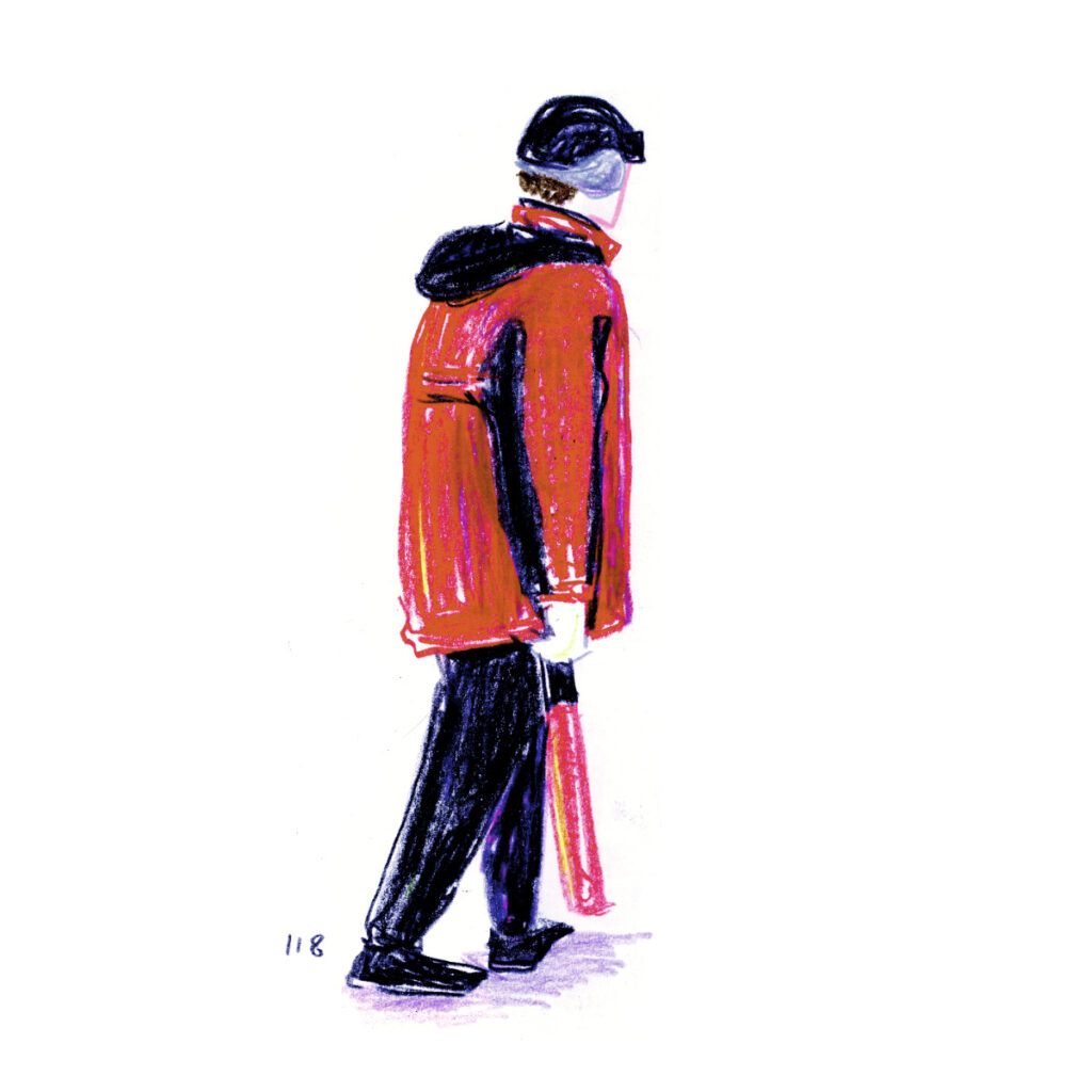 イラストレーター トモマツユキ｜Looking at People｜アナログイラスト
