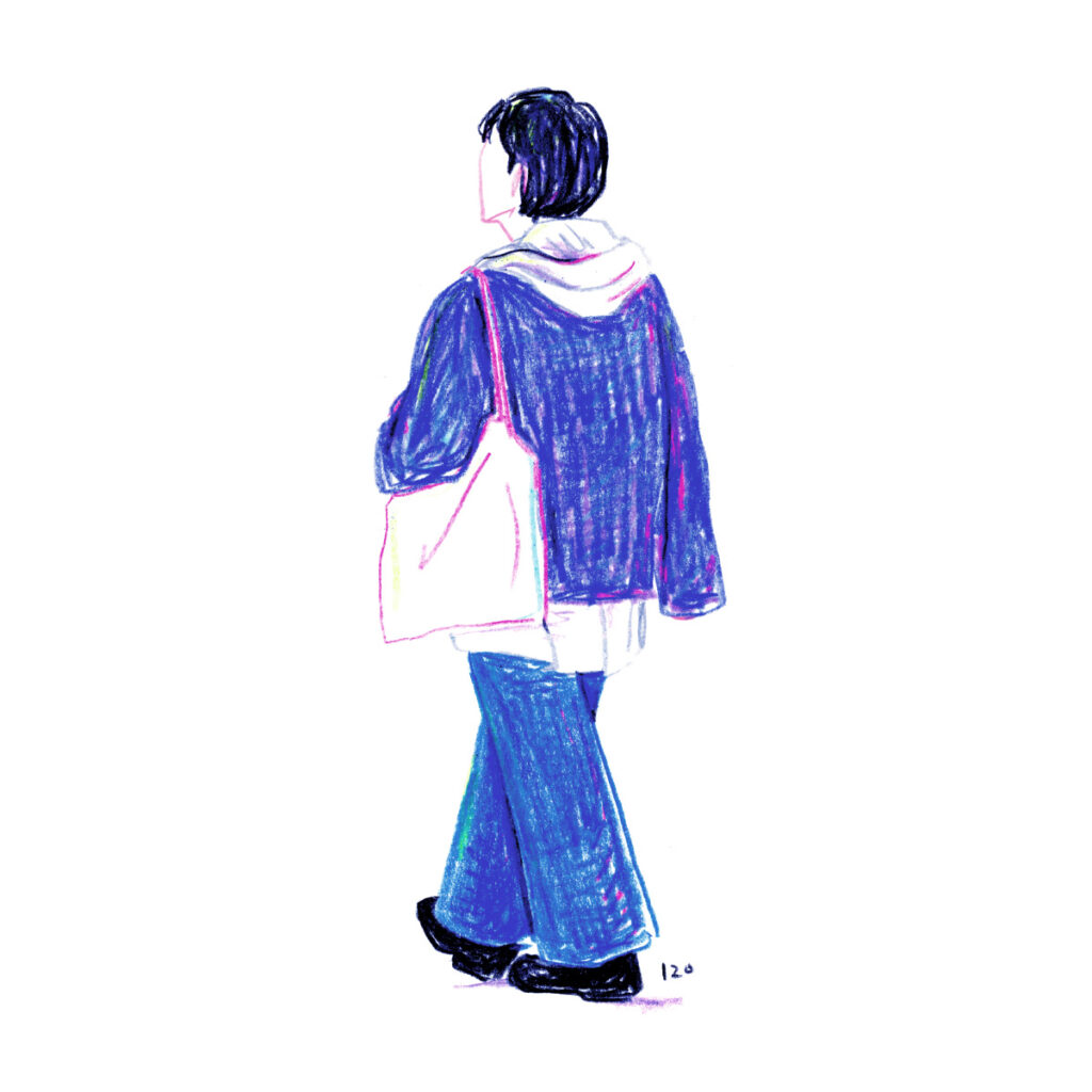 イラストレーター トモマツユキ｜Looking at People｜アナログイラスト