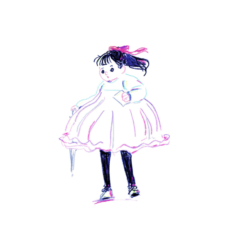 イラストレーター トモマツユキ｜Looking at People｜アナログイラスト