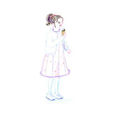 イラストレーター トモマツユキ｜Looking at People｜アナログイラスト