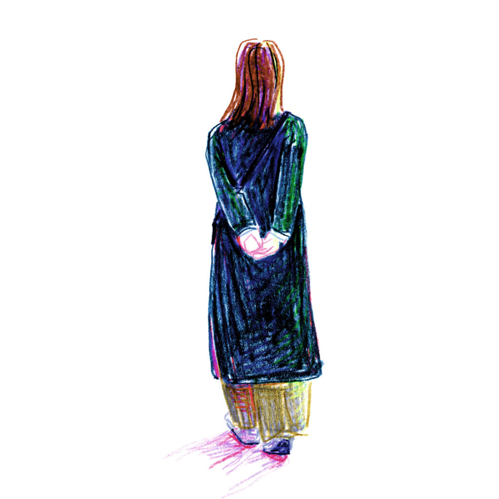 イラストレーター トモマツユキ｜Looking at People｜アナログイラスト