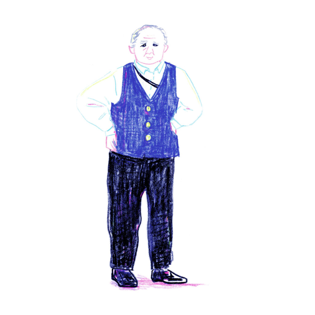 イラストレーター トモマツユキ｜Looking at People｜アナログイラスト