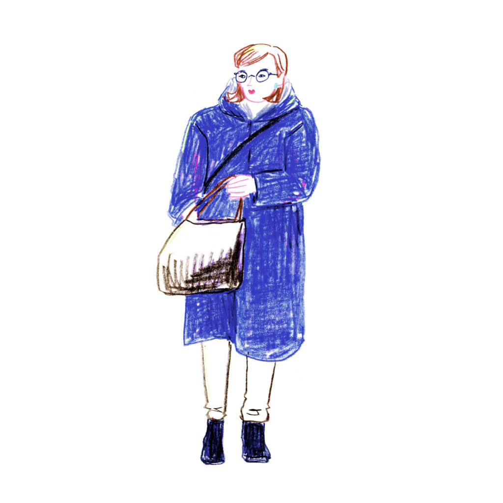 イラストレーター トモマツユキ｜Looking at People｜アナログイラスト