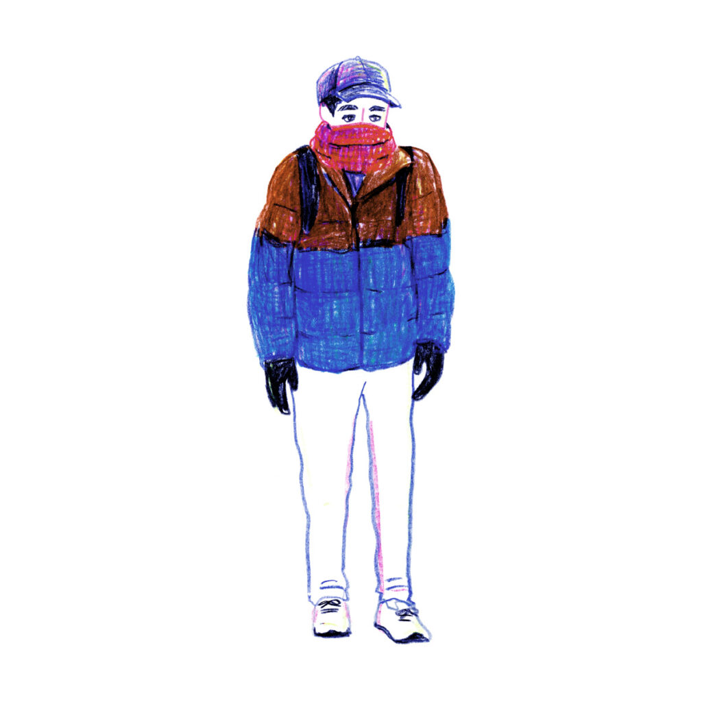 イラストレーター トモマツユキ｜Looking at People｜アナログイラスト