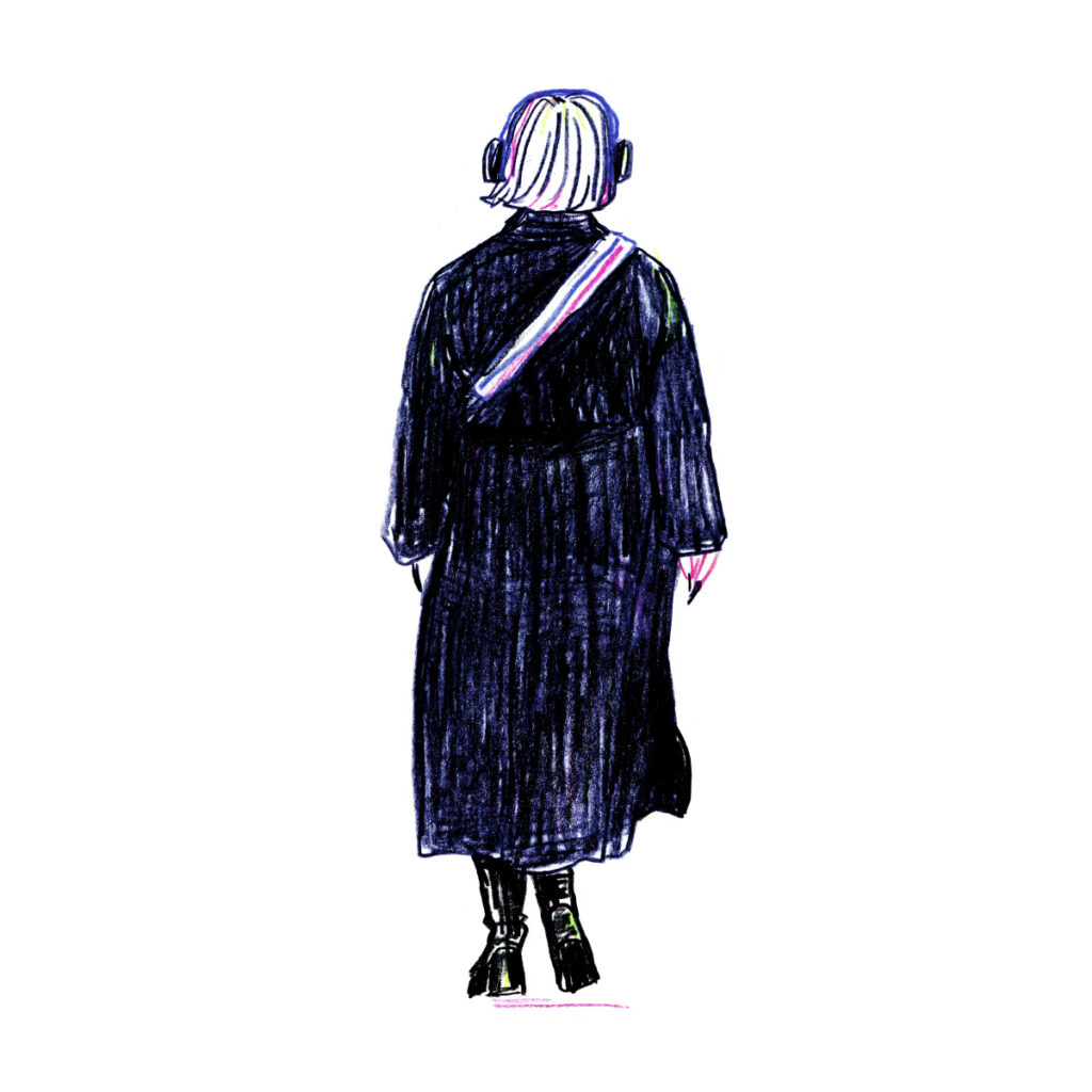 イラストレーター トモマツユキ｜Looking at People｜アナログイラスト