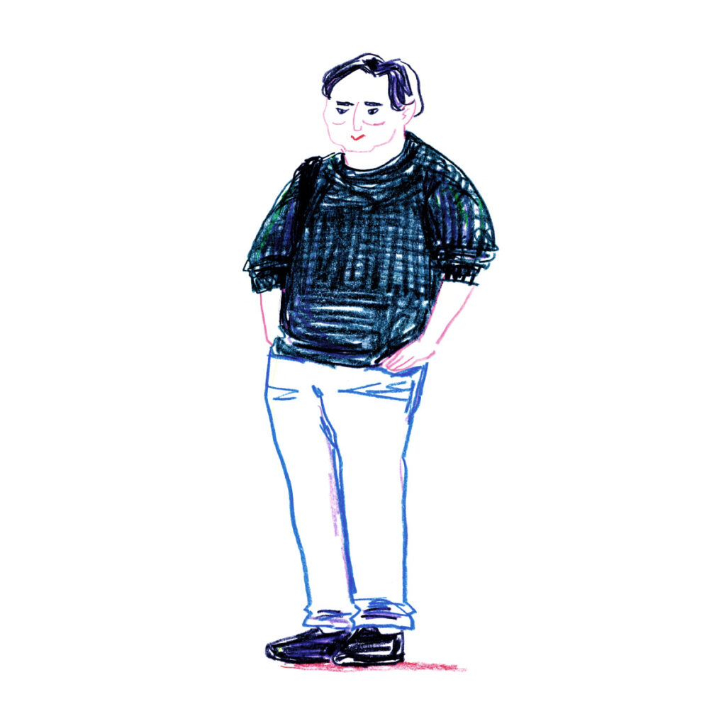 イラストレーター トモマツユキ｜Looking at People｜アナログイラスト