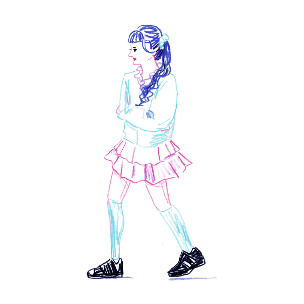 イラストレーター トモマツユキ｜Looking at People｜アナログイラスト