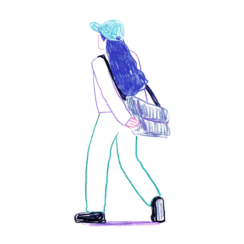 イラストレーター トモマツユキ｜Looking at People｜アナログイラスト