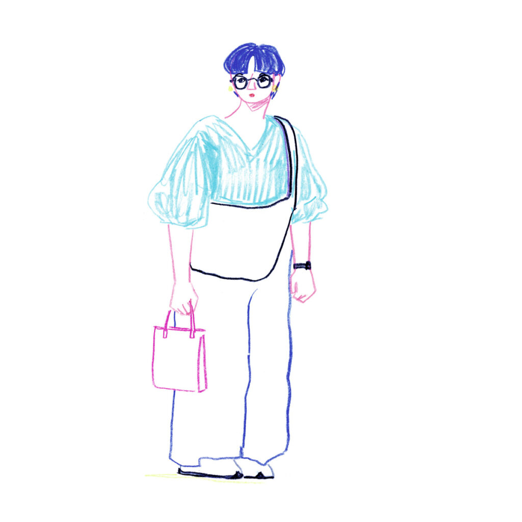 イラストレーター トモマツユキ｜Looking at People｜アナログイラスト
