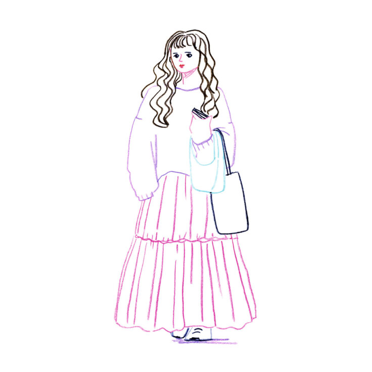 イラストレーター トモマツユキ｜Looking at People｜アナログイラスト