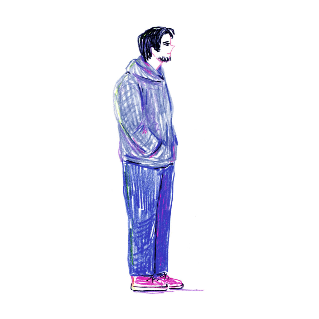 イラストレーター トモマツユキ｜Looking at People｜アナログイラスト