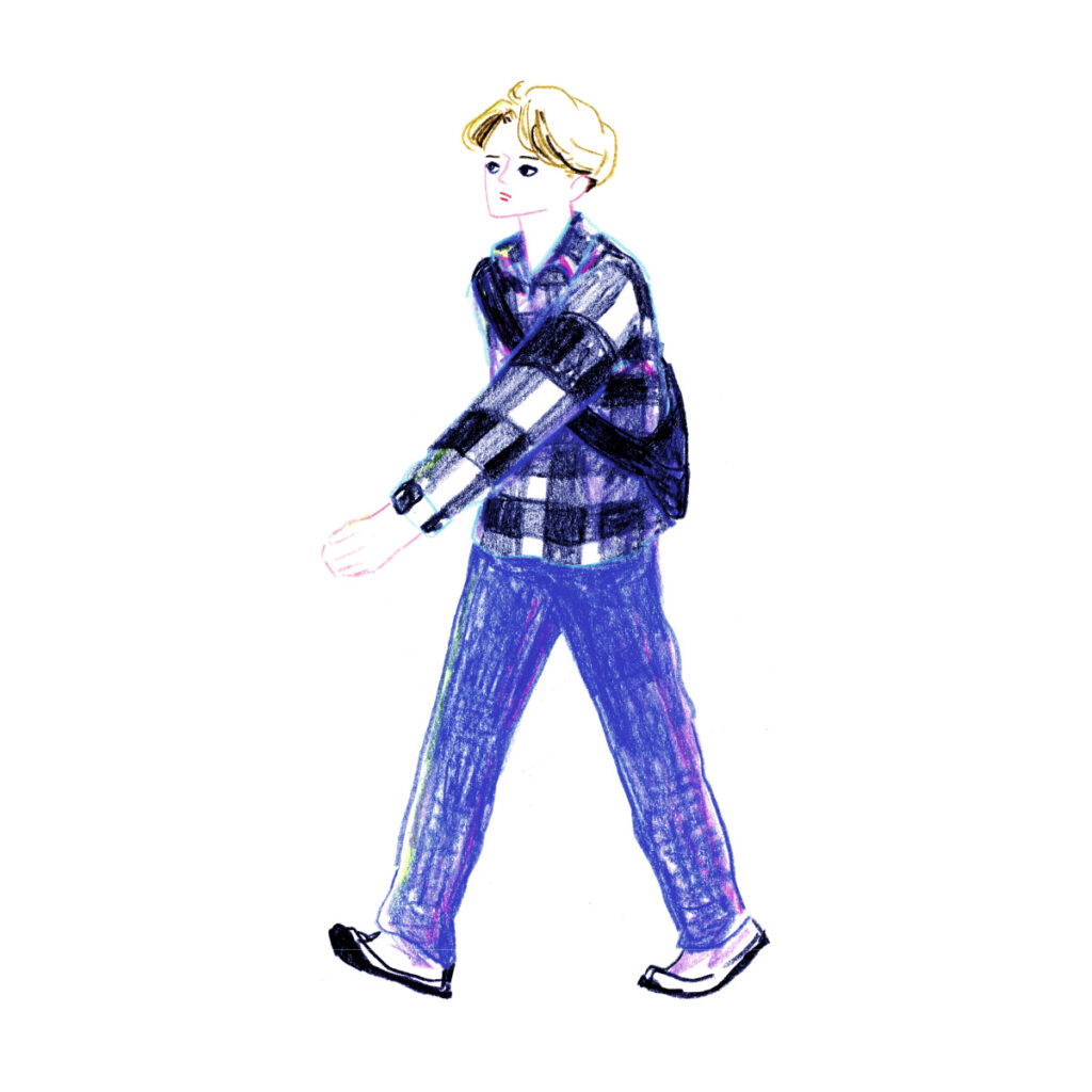イラストレーター トモマツユキ｜Looking at People｜アナログイラスト