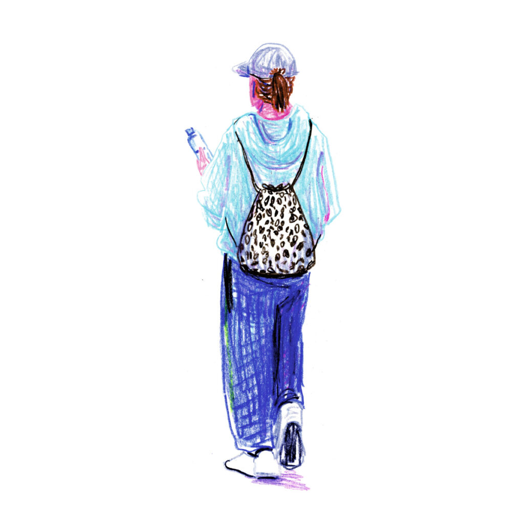 イラストレーター トモマツユキ｜Looking at People｜アナログイラスト