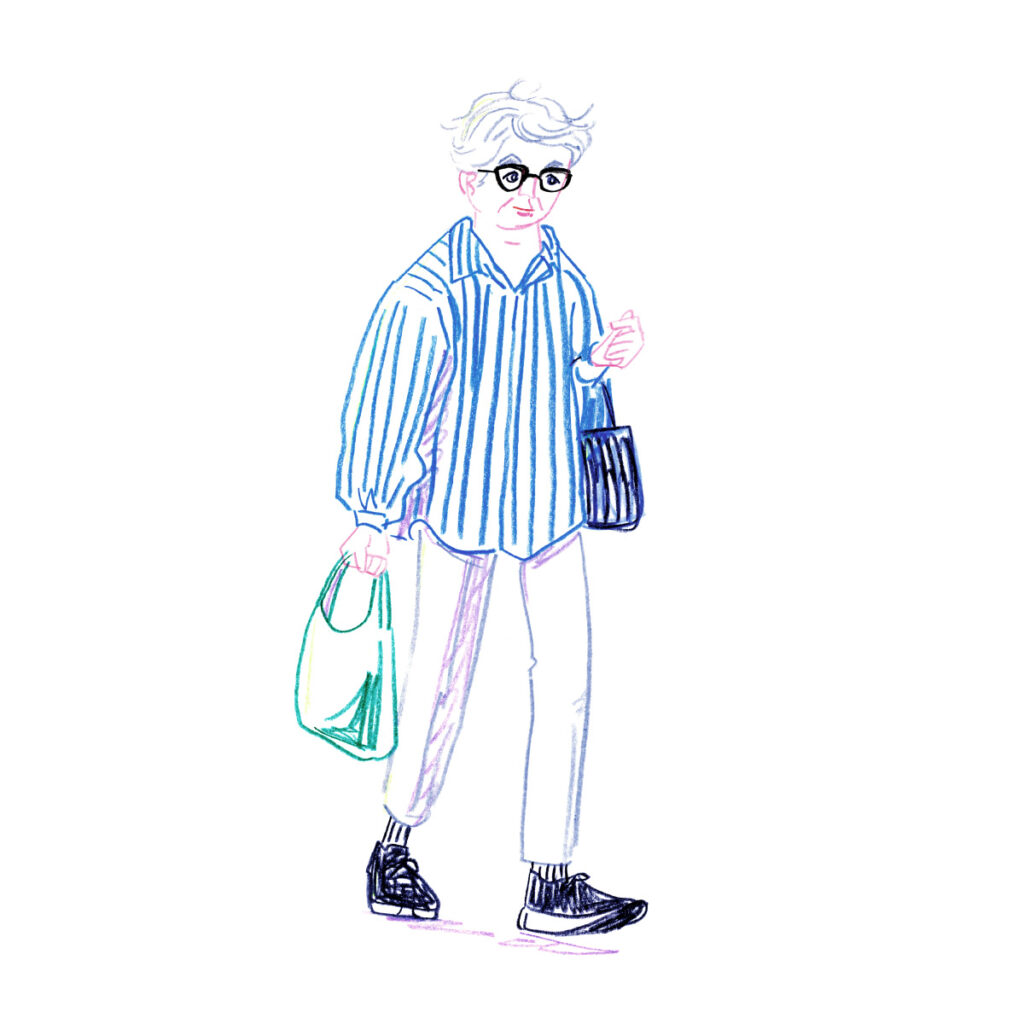 イラストレーター トモマツユキ｜Looking at People｜アナログイラスト