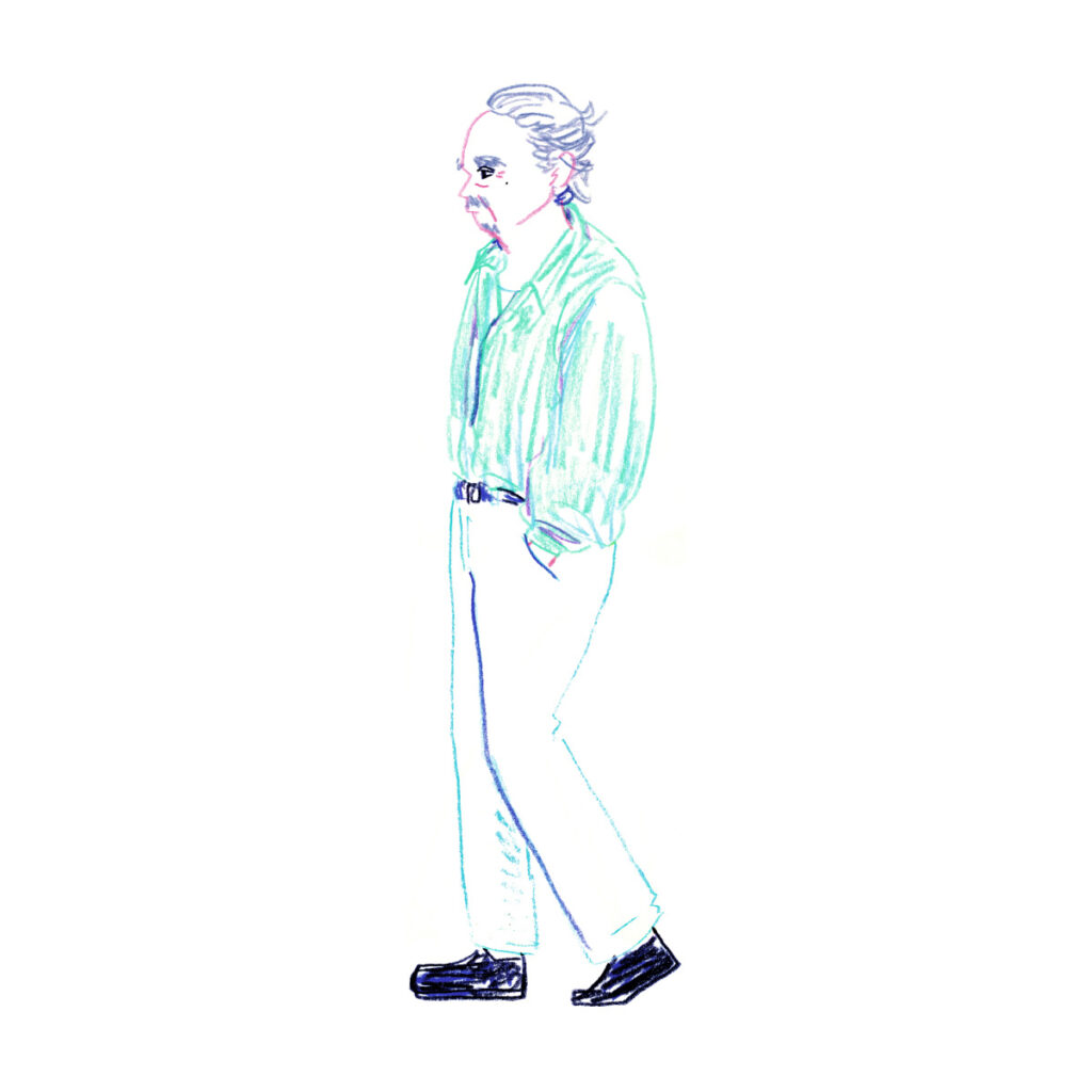 イラストレーター トモマツユキ｜Looking at People｜アナログイラスト