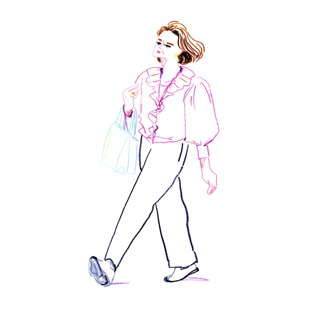 イラストレーター トモマツユキ｜Looking at People｜アナログイラスト