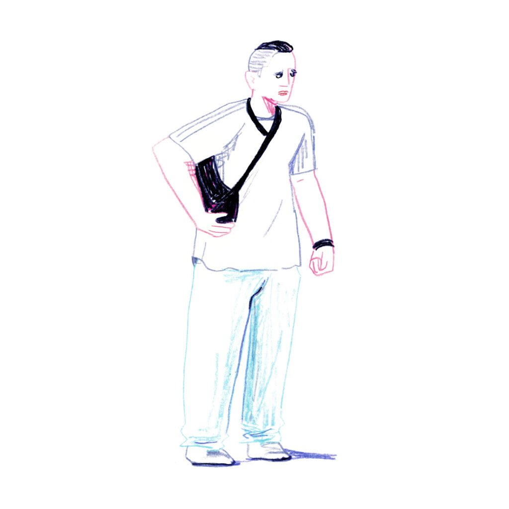 イラストレーター トモマツユキ｜Looking at People｜アナログイラスト