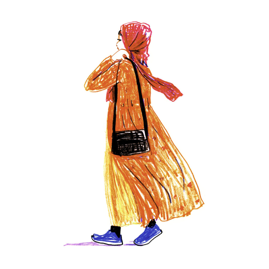 イラストレーター トモマツユキ｜Looking at People｜アナログイラスト