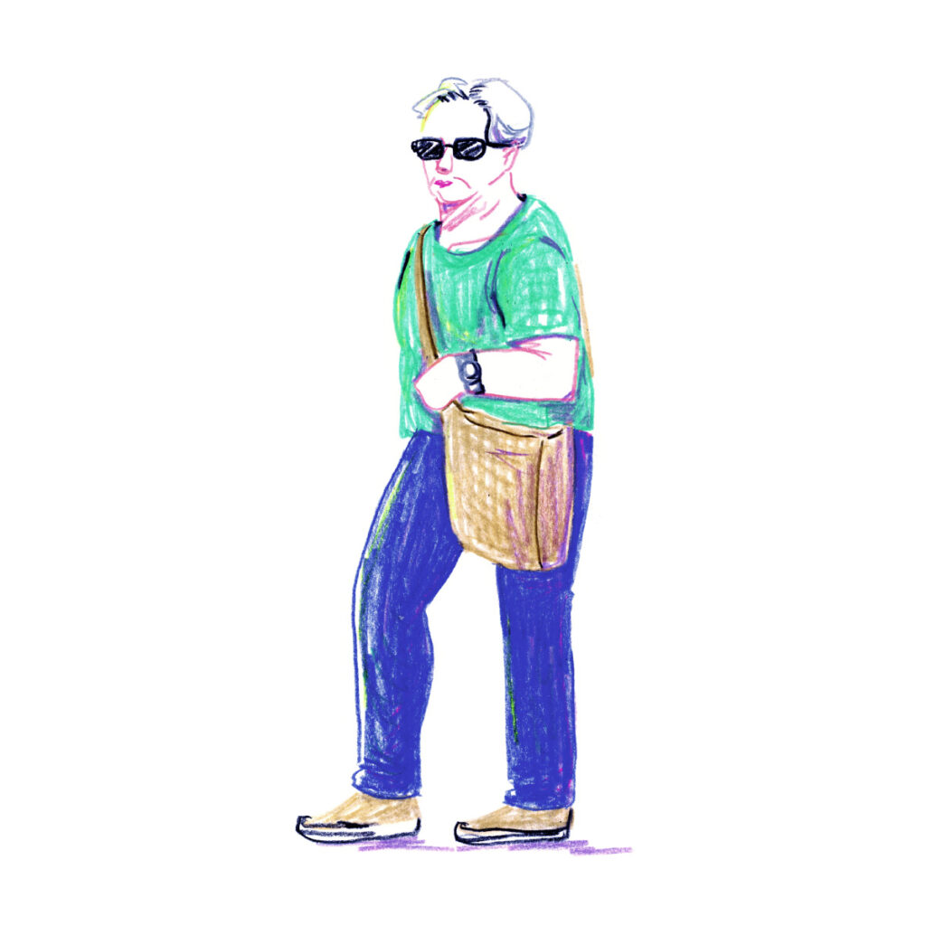 イラストレーター トモマツユキ｜Looking at People｜アナログイラスト