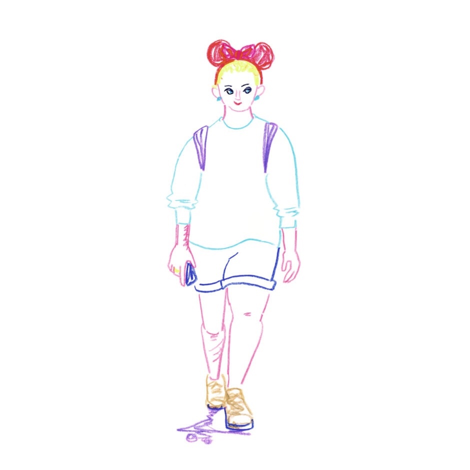 イラストレーター トモマツユキ｜Looking at People｜アナログイラスト
