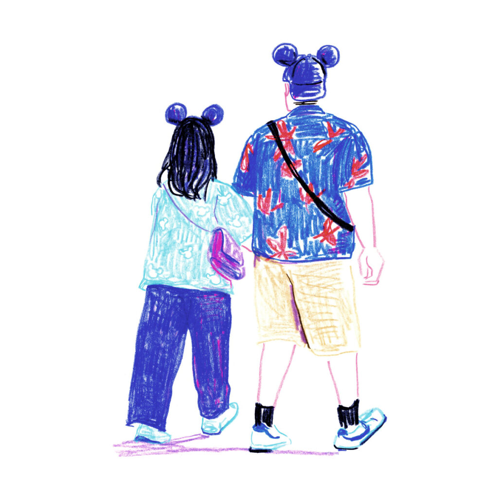 イラストレーター トモマツユキ｜Looking at People｜アナログイラスト