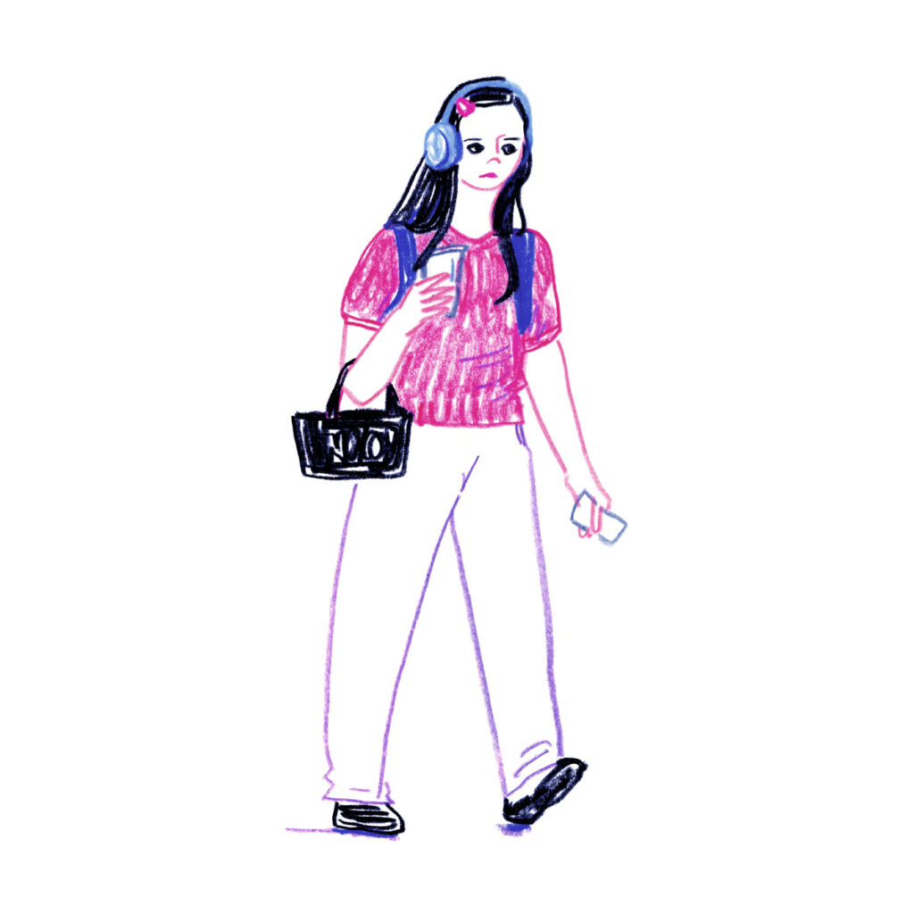 イラストレーター トモマツユキ｜Looking at People｜アナログイラスト