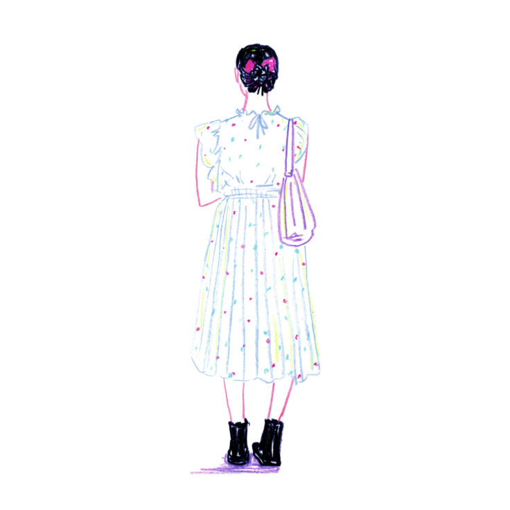 イラストレーター トモマツユキ｜Looking at People｜アナログイラスト