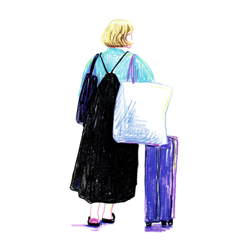 イラストレーター トモマツユキ｜Looking at People｜アナログイラスト