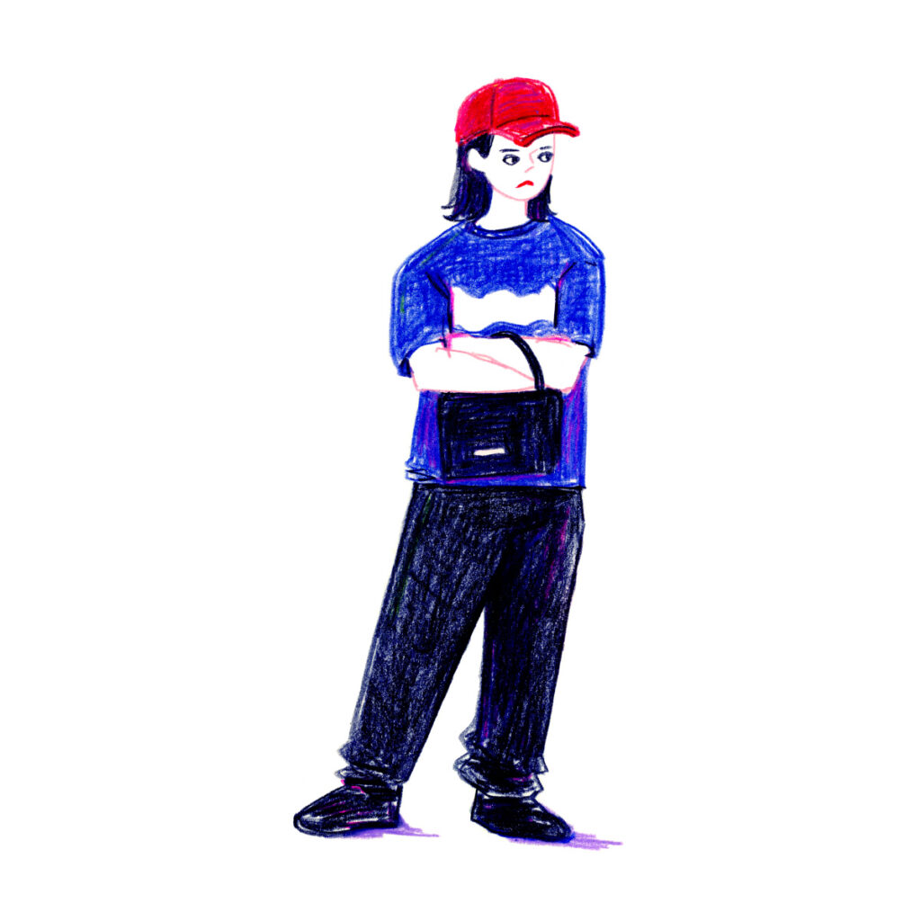 イラストレーター トモマツユキ｜Looking at People｜アナログイラスト