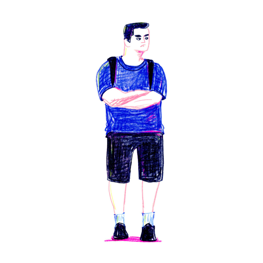イラストレーター トモマツユキ｜Looking at People｜アナログイラスト
