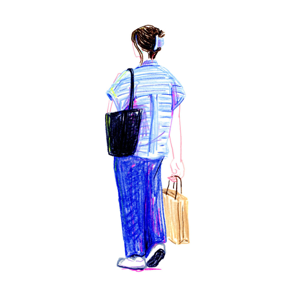 イラストレーター トモマツユキ｜Looking at People｜アナログイラスト