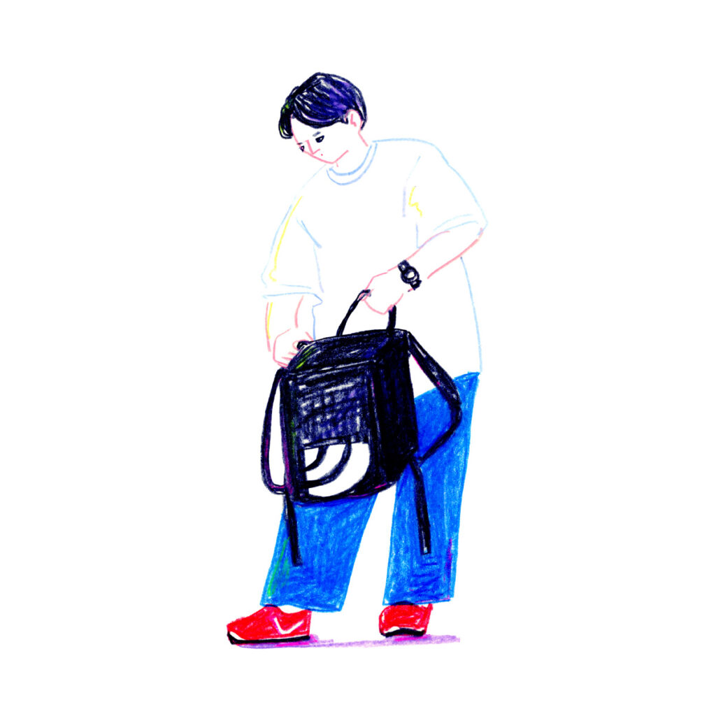 イラストレーター トモマツユキ｜Looking at People｜アナログイラスト