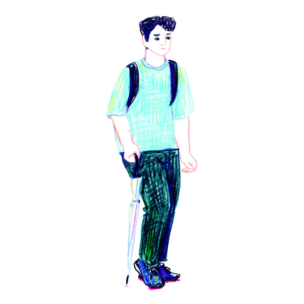 イラストレーター トモマツユキ｜Looking at People｜アナログイラスト