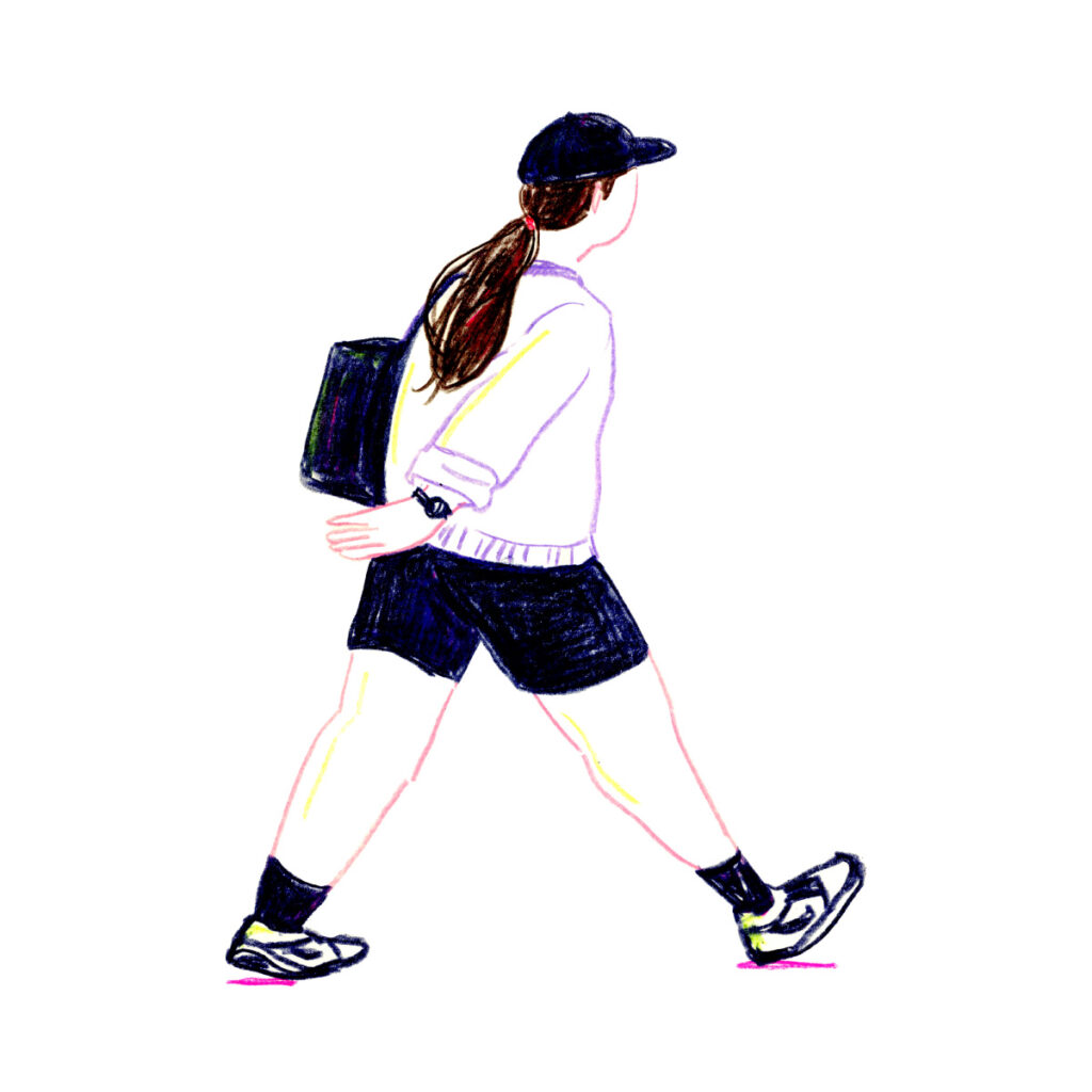 イラストレーター トモマツユキ｜Looking at People｜アナログイラスト