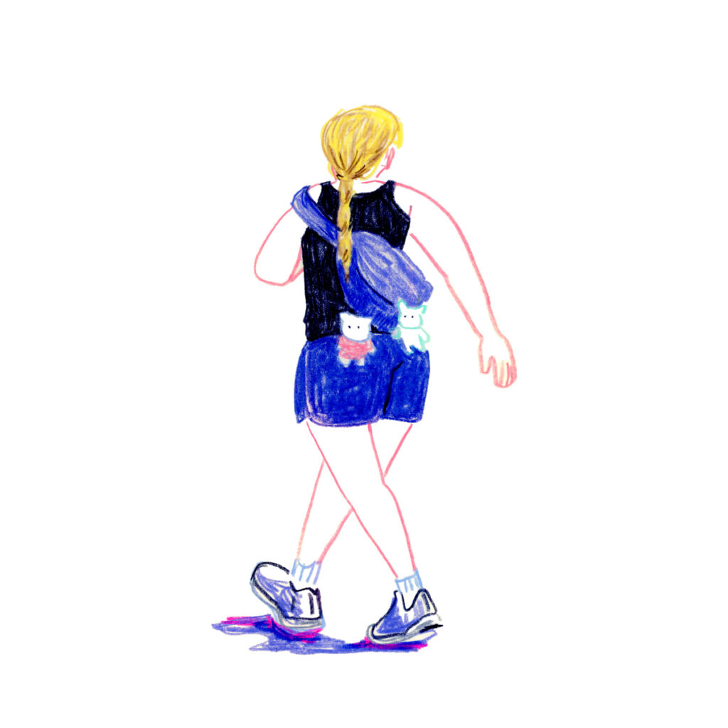 イラストレーター トモマツユキ｜Looking at People｜アナログイラスト